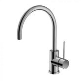 Rund Gooseneck Sink Mixer - Brush Nickel