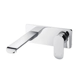 CURVY Wall Basin/Bath/ Mixer With Spout In Chrome, Matte Black And Brushed Nickel