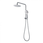 Perfect Twin Compact Shower, Hand Shower With Overhead Rain Shower in Chrome