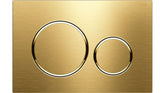 GEBERIT Sigma 20 Brushed Brass Round Flush Plate Button