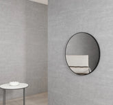 LONDON 700MM CHROME METAL FRAME MIRROR