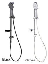 COPENHAGEN Hand Shower With Rail In Chrome, And Matte Black