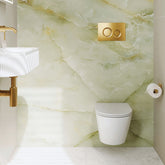 Koko Tornado Flush Wall Hung Toilet Suite, Matte White with Slim Seat