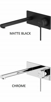 VENICE Chrome Straight Wall Mixer Set