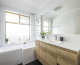 WHITE CARRARA MARBLE – Matt Shower Wall 2400x1000x10mm And 2000x1000x10mm