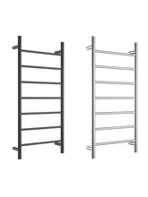SAM Round Towel Ladder in Chrome and Matte Black Available In 460 (W) 920 (H) 90mm (D)