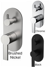 RISE Divertor Bath MixerIn, In Chrome, Matte Black, And Brushed Nickle