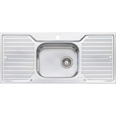 DIAZ Single Bowl Sink With Double Drainer In