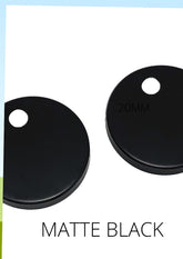 Matte Black Seat Hinge Covers