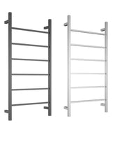 SAM Square Towel Ladder in Chrome and Matte Black Available In 460 (W) 920 (H) 90mm (D