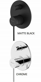 VENICE Chrome Wall Mixer With Diverter