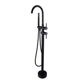 Isabella Freestanding Bath Mixer & Handshower in Chrome or Black