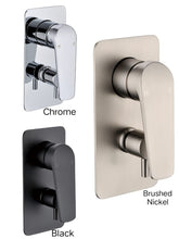LESIOR Shower Flick Mixer With Diverter in Matte Black, Chrome and Brushed Nickel