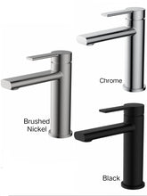 RISE Basin Mixer In, Chrome, Matte Black, And Brushed Nickle