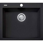 FLORENCE Black Large Bowl Topmount Sink In 600x510mm