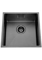 BUILDERS Handmade Kitchen Sink In Chrome, Black And Copper Available In 1114-x-430-x-200-mm