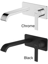 BARCELONA Wall Mixer Set in Chrome and Matte Black