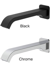 BARCELONA Wall Spout in Chrome and Matte Black