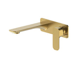 OSKAR WALL BASIN MIXER BRUSHED GOLD