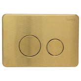 R&T Chrome Round Button Flush Plate,in Matte Black,Brushed Stainless,Brushed Nickel,Gun Metal ,Urban Brass
