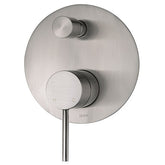 KALI WALL MIXER WITH DIVERTER IN BRUSHED NICKEL