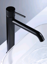 KALI HIGH RISE BASIN MIXER IN MATTE BLACK