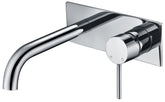 KALI WALL BASIN MIXER WITH CURVE SPOUT IN CHROME