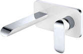 SWEET WALL BASIN MIXER IN WHITE AND CHROME