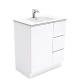 MILAN Fingerpull 750 Vanity on Kickboard In Gloss White, Matte White And Matte Black