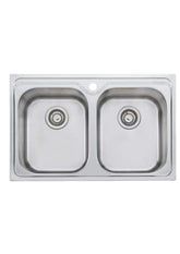 DIAZ Double Bowl Universal Sink In 830x540x240mm