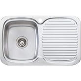 LAKELAND Single Bowl With Drainer In LHB Or RHB Available In 780x490x170mm