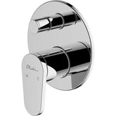 LONDON Chrome Wall Mixer With Diverter