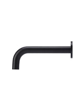 Meir ROUND Curved Basin Wall Spout In Chrome - Matte Black - Tiger Bronze - Champagne - Brushed Nickel