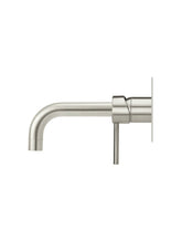 Meir ROUND Wall Bath Mixer And Curved Spout