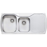 MONET 1&3/4 Bowl Topmount Sink with Drainer In LHB Or RHB Available In 1267x567x237mm