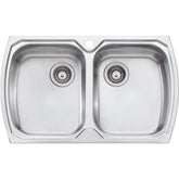 MONET Double Bowl Topmount Sink In 878x575x226mm