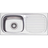 MARTINI Single Bowl Sink With Drainer In LHB Or RHB Available In 757x367x182mm