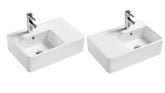 KRACK Care Wall-Hung Basin in Left-Hand and Right-Hand