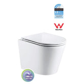 PERFECT rimless wall hung pan package with R&T cistern and buttons