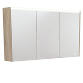 1200 LED Mirror Cabinet with Gloss White Side Panels,Satin White Side Panels,Scandi Oak Side Panels,Industrial Side Panels,Satin Black Side Panels