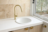 Bellevue Round Sink Matte White, Matte Black