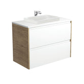 HEBREW Semi-Inset, Crystal Amato 900 Vanity, Wall Hung