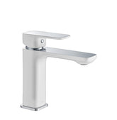 SETU BASIN MIXER IN CHROME AND WHITE