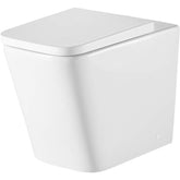 Unich Wall Faced Toilet Suite in Geberit Chrome Square,Black Square ,Comhre Round ,Black Round Push Plate