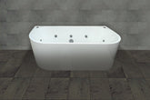 PERFECT Back to Wall Bath in Gloss White or Matte Black & SPA-BATH 1300,1400, 1500 AND 1700