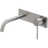 KALI WALL BASIN MIXER WITH CURVE SPOUT IN BRUSHED NICKEL