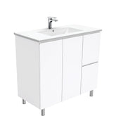 MILAN Fingerpull Gloss White 900 Vanity on Legs