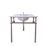 STEWARD WASHSTAND WITH 90 x 55 REAL CARRARA MARBLE TOP