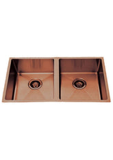 BUILDERS Handmade Kitchen Sink In Chrome, Black And Copper Available In 760x440x200 mm