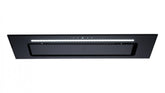 Euromaid 90cm Black Glass Under Cupboard Rangehood